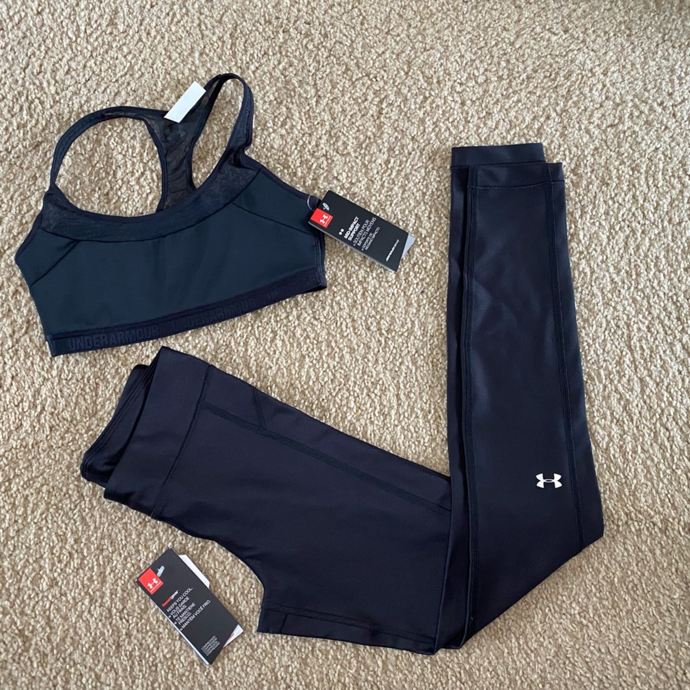 NWT Under Armour Women's Racerback Mid Heather Set